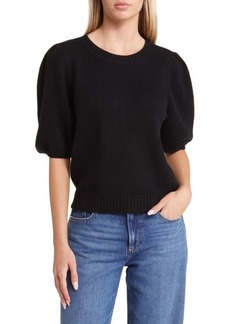 PAIGE Lucerne Puff Sleeve Recycled Cashmere Blend Sweater