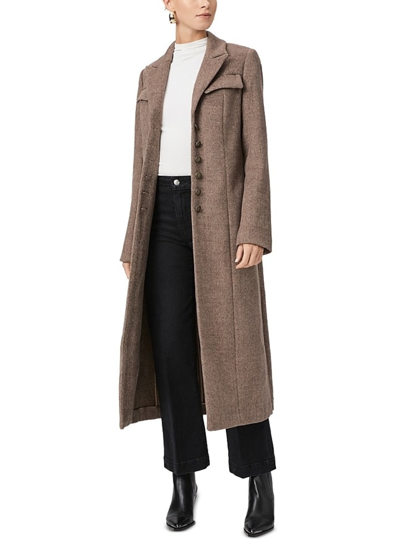 Paige Lucrezia Notch Collar Long Coat