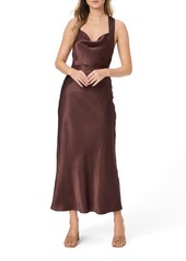 PAIGE Marcel Cowl Neck Sleeveless Silk Blend Maxi Dress