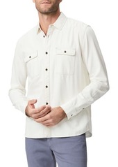 PAIGE Martin Sueded Twill Button-Up Shirt