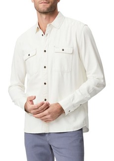 PAIGE Martin Sueded Twill Button-Up Shirt