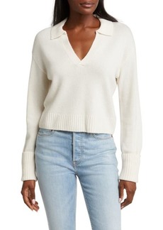 PAIGE Maxie Johnny Collar Cashmere Sweater