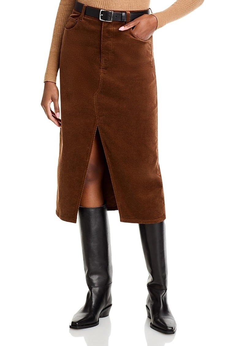 Paige Meadow Corduroy Midi Skirt