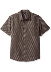 PAIGE Men's Becker Short Sleeve Button Down Printed Shirt  XL