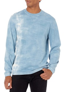 PAIGE Men's Jaxton Long Sleeve Pullover Sweatshirt RAW Silk/Misty Sky XL