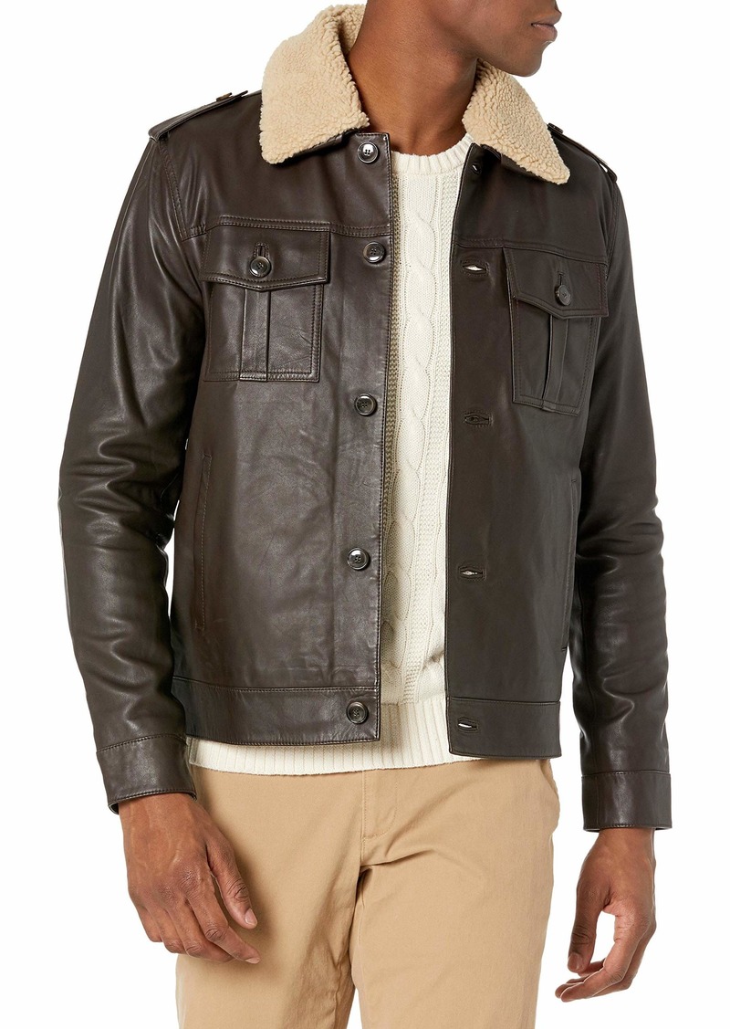 Paige PAIGE Men's Wooster Leather Jacket S | Outerwear