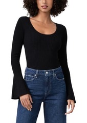 PAIGE Mimi Bell Sleeve Cotton Blend Bodysuit