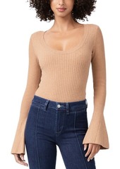 PAIGE Mimi Bell Sleeve Cotton Blend Bodysuit