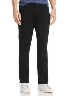Paige Normandie Straight Fit Jeans in Black Shadow