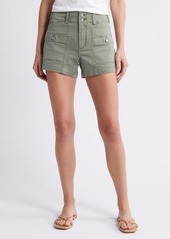 PAIGE Olivia Cargo Denim Shorts