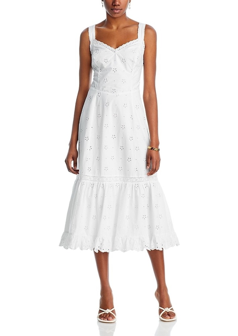 Paige Palla Eyelet Midi Dress