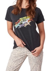 PAIGE Ryo Outlaw Graphic Tee in Washed Onx at Nordstrom