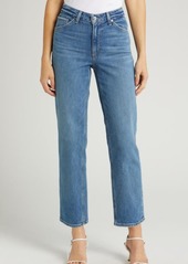 PAIGE Sarah High Waist Ankle Straight Leg Jeans