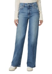 Paige Sasha High Rise Wide Leg Jeans in Storybook Distressed