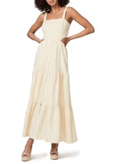 PAIGE Shadi Linen Blend Midi Sundress