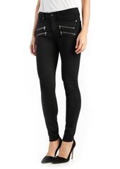 PAIGE Transcend - Edgemont High Rise Ultra Skinny Jeans in Black Shadow at Nordstrom