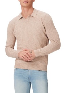 PAIGE Valdez Cotton & Linen Polo Sweater