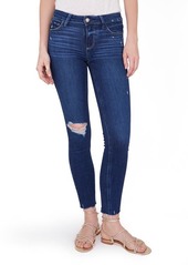 PAIGE Verdugo Ripped Ankle Skinny Jeans in Aylah Destructed Tuned In Hem at Nordstrom