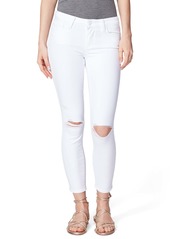 PAIGE Verdugo Ripped Crop Skinny Jeans (Leche Destructed)