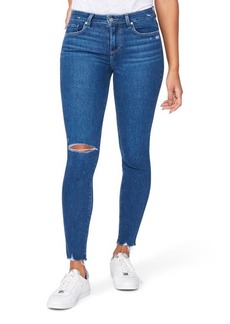 PAIGE Verdugo Ripped Mid Rise Ankle Skinny Jeans