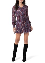 PAIGE Vittoria Long Sleeve Silk Minidress