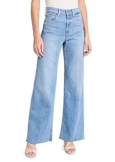 PAIGE Women's Anessa 31" Jeans with Raw Hem  Blue