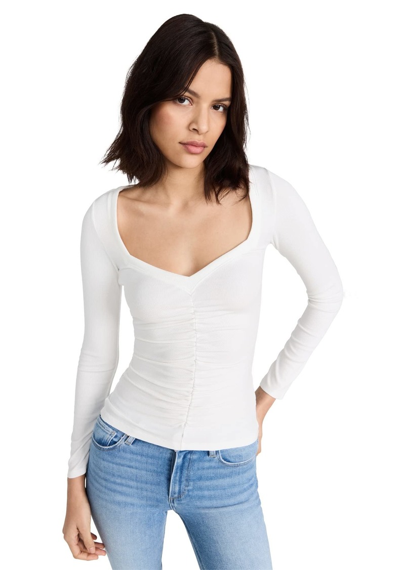 PAIGE Women's Annalisa Top  White S