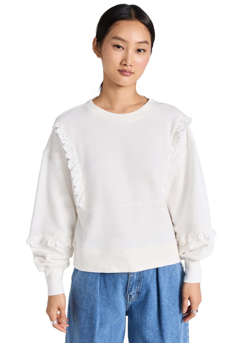 PAIGE Women's Castelle Sweatshirt  White XS