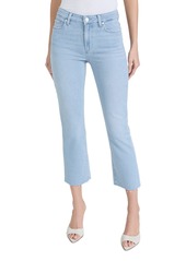 PAIGE Women's Cindy Crop Jeans with Raw Hem  Blue 25