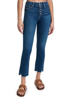PAIGE Women's Cindy Raw Cuff Jeans Wonderwall w/Live Hem Blue