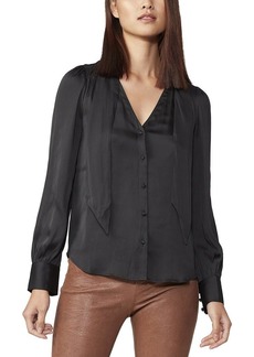 PAIGE Women's Cleobelle Blouse Button Down with Cuffed Sleeve  L