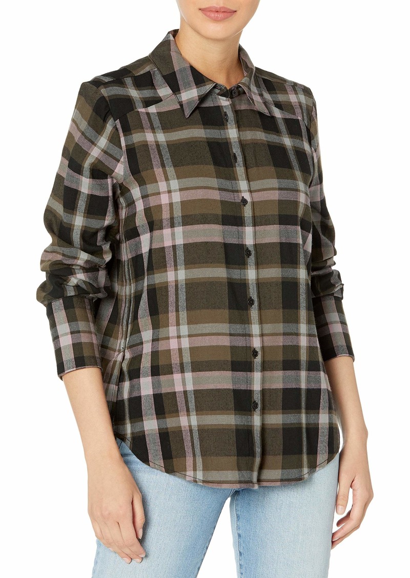 PAIGE Women's DAVLYN Plaid Oversized Button UP Shirt  S