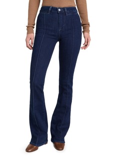 PAIGE Women's High Rise Laurel Canyon with Welt Pockets + Pintucks  Jeans  Blue 29