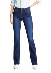 PAIGE Women's High Rise Manhattan Jeans  Blue