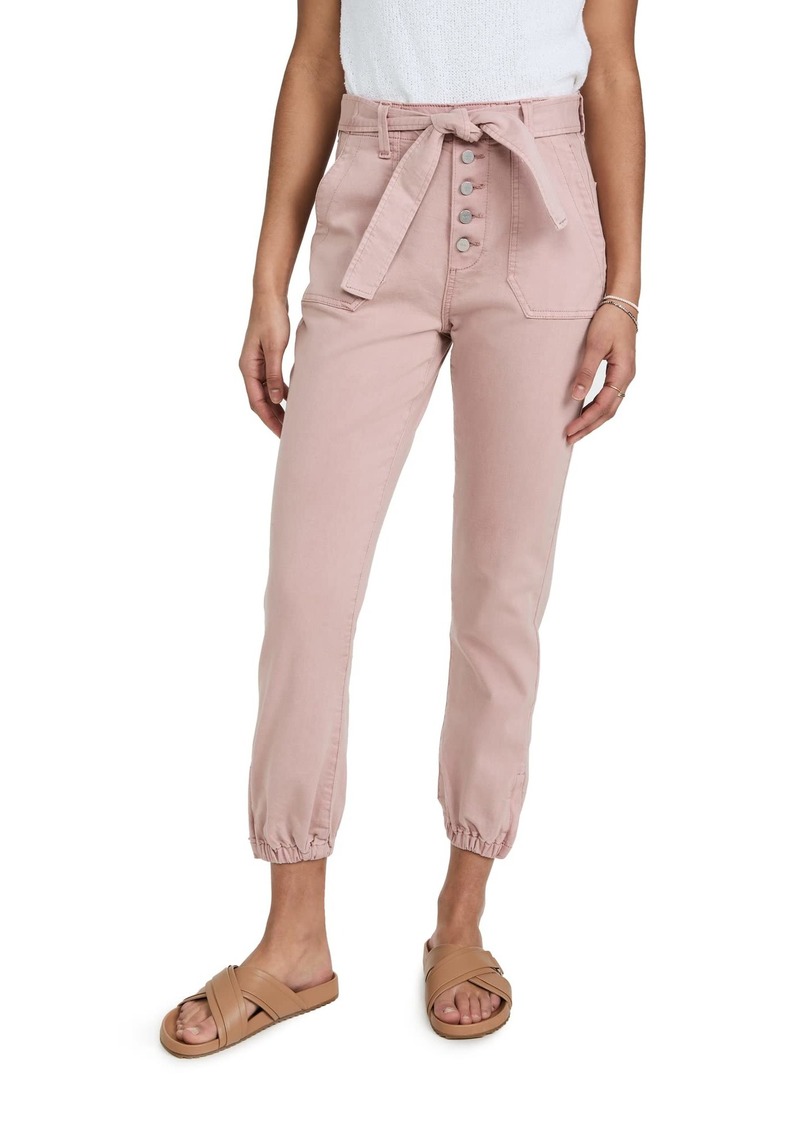 PAIGE Women's High Rise Mayslie Pants  Pink 33