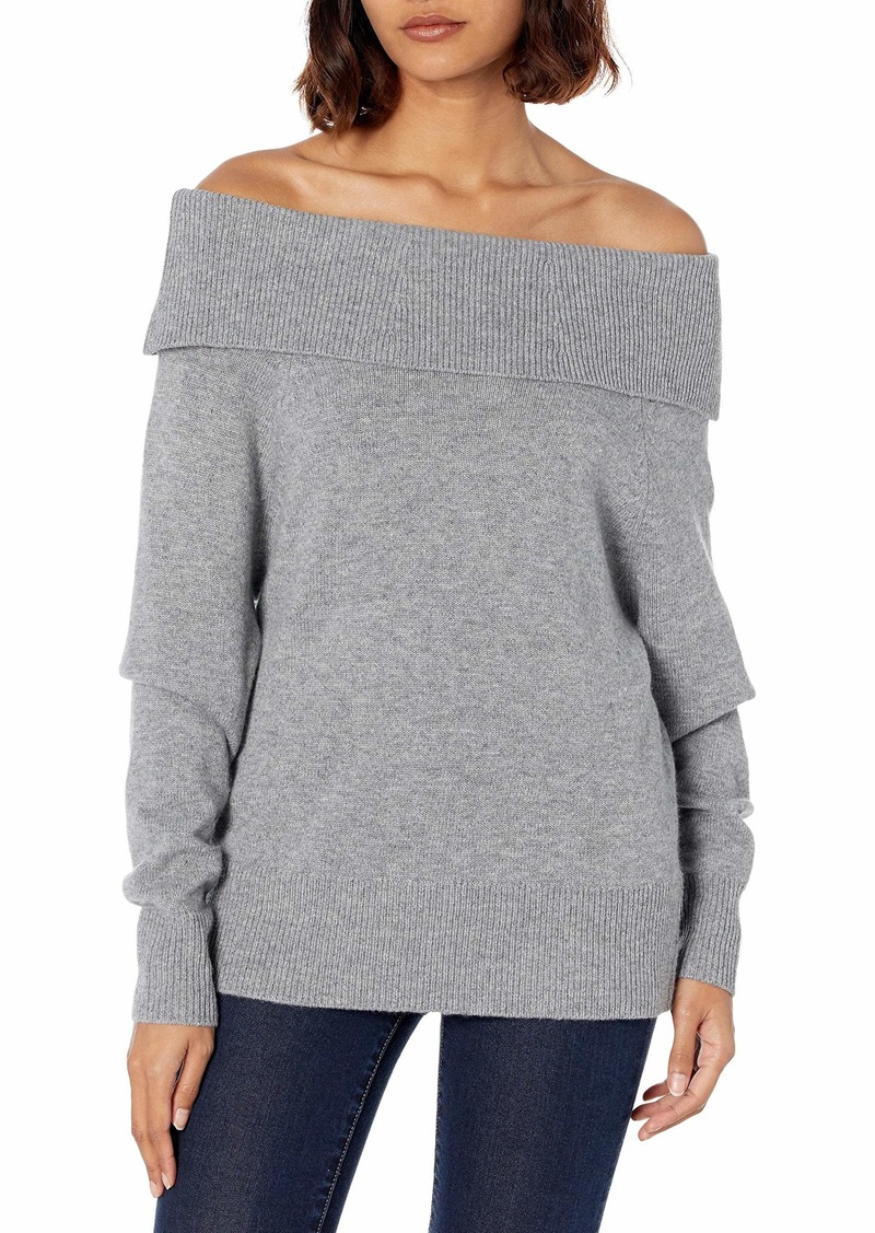 PAIGE Women's Izabella Long Sleeve Off The Shoulder Sweater  M