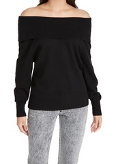 PAIGE Women's Izabella Shoulder Baring Wool Blend Sweater  M