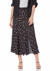 PAIGE Women's Kacie Vintage Inspired HIGH Waisted MIDI Skirt  XL