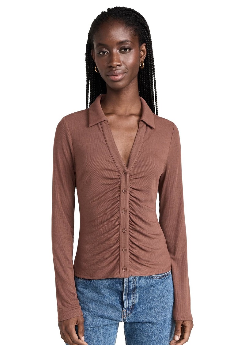 PAIGE Women's Lafayette Top  Brown S