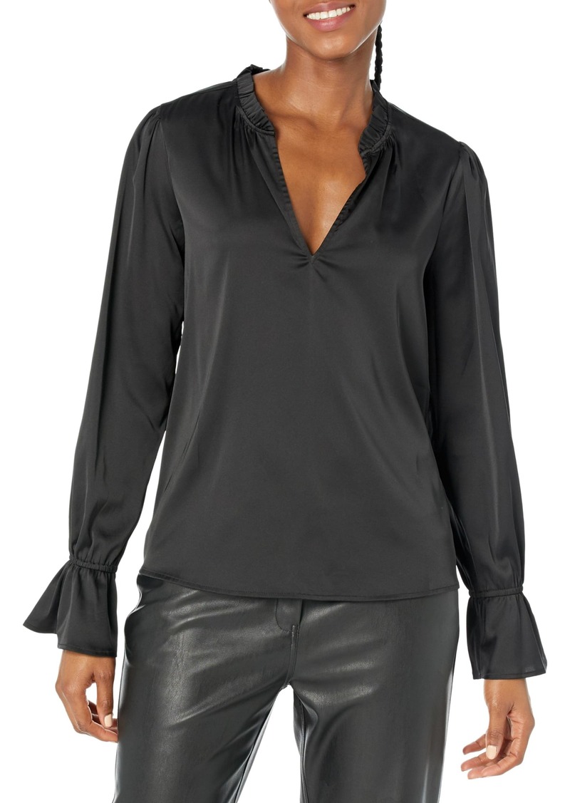 PAIGE Women's LAURIN BLOUSE BLACK