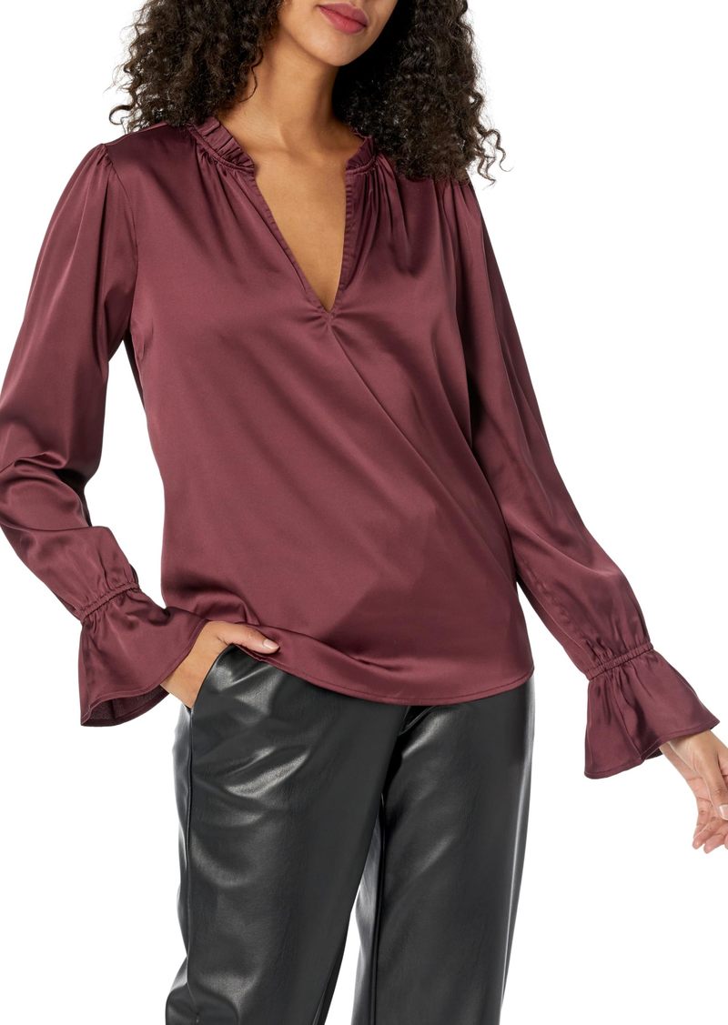 PAIGE Women's LAURIN BLOUSE DUSTY CHERRYWOOD