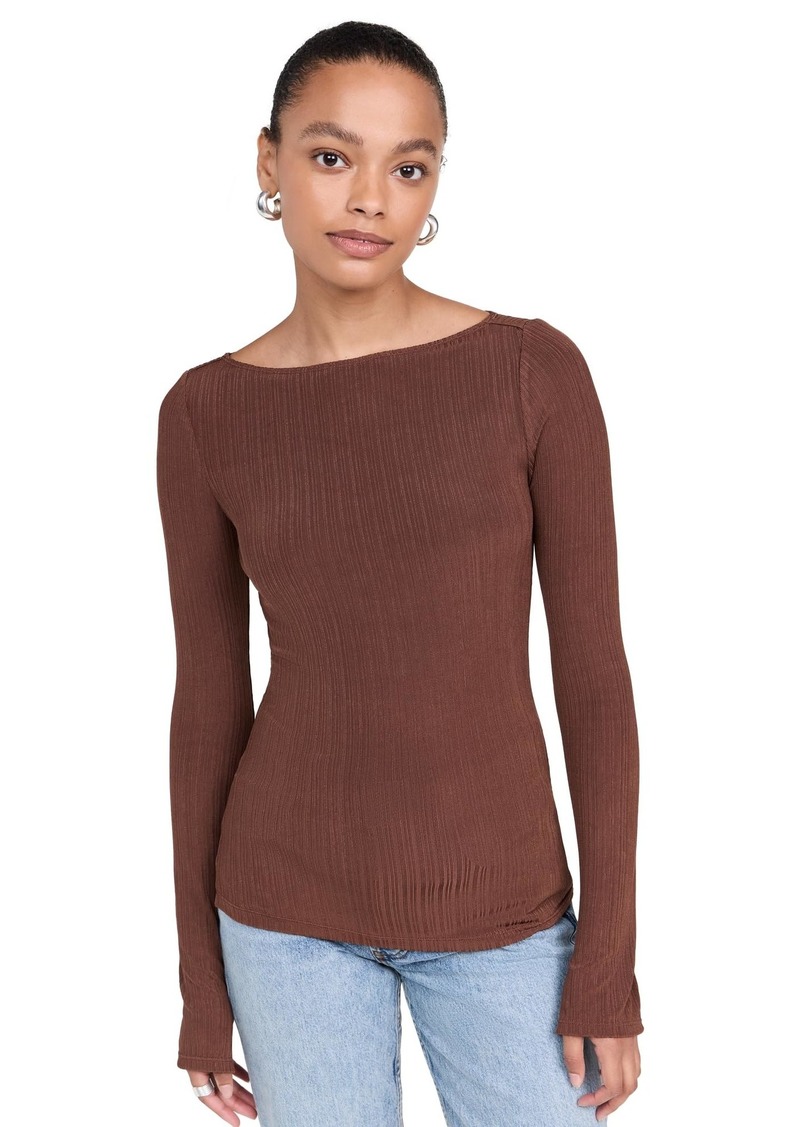 PAIGE Women's Lucina Top  Brown M