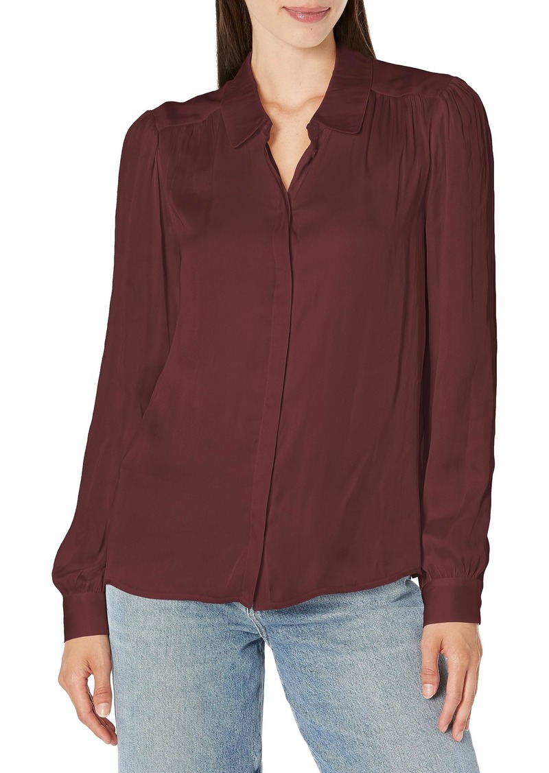 PAIGE Women's MARYANNE SHIRT AUBERGINE