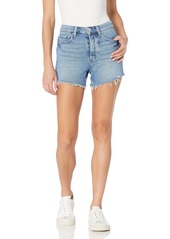 PAIGE womens Noella Paige Vintage Covered Button Fly Raw Hem Shorts  -34 US