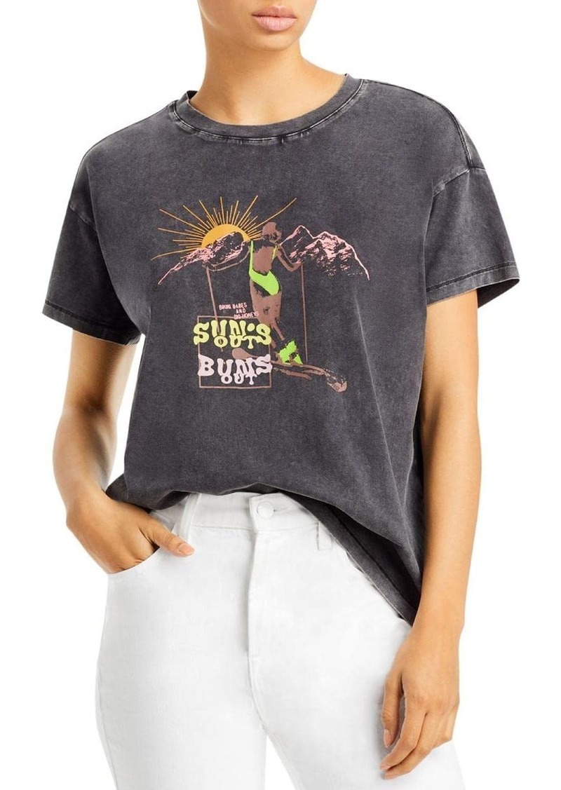 PAIGE womens Ryo Tee Graphic Retro Ski Artwork in  Shirt   US