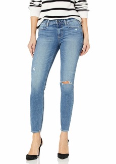 PAIGE Women's Verdugo Mid Rise Ultra Skinny Ankle Jean WESTBOUND Destructed