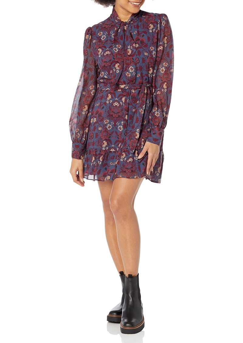 PAIGE Women's Vittoria Long Sleeve Mini Dress Floral Print in  Multi XS