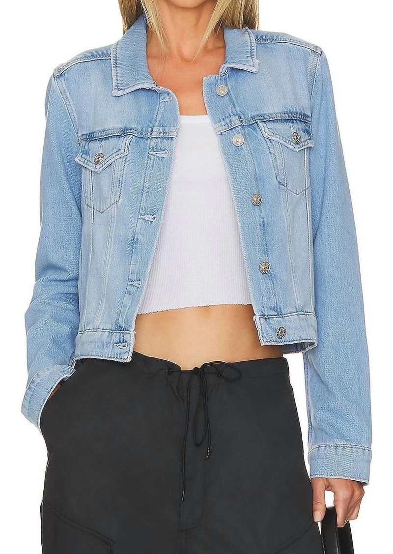 Paige Relaxed Vivienne Jacket In Sonata Distressed