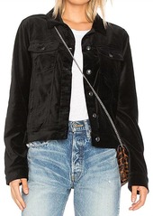 Paige Rowan Jacket In Black Velvet