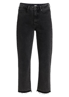 Paige Sarah Cropped Straight-Fit Jeans